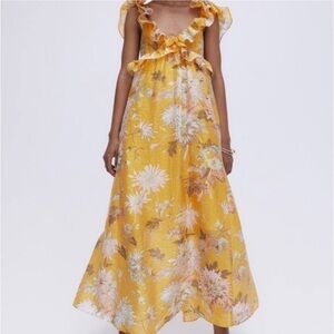 H&M Yellow Floral Dress